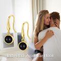 wholesale 925 Sterling Silver Black Onyx Dangle Earrings for Women and Teen Girls-0-2