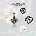 wholesale Sterling Silver Celtic Cross Witches Knot Pendant Necklace Amulet Gift-0-97