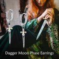 wholesale 925 Sterling Silver Dagger Drop Earrings-0-5