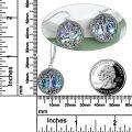 wholesale 925 Sterling Silver Abalone Shell Tree of Life Drop Earrings with Volcanic Stone and Celtic Design-0-4