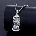 wholesale 925 Sterling Silver Skull Hourglass Pendant Necklaces for Men Women - Memento Mori s-0-4