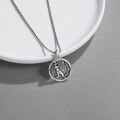 wholesale 925 Sterling Silver Baseball Player Protect This Athlete Sports Pendant Necklace-0-1