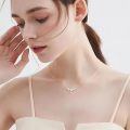 wholesale 14K Gold Round Cut Moissanite 2 ct EF Pendant Necklace for Women-0-3