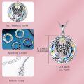 wholesale 925 Sterling Silver Saint Michael Pendant with Angel Design and Crystal Stone Protection Jewelry for Women & Men-0-8