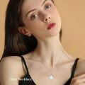 wholesale Sterling Silver Natural Gemstone Teardrop Pendant Necklace-0-13
