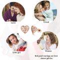 wholesale Rose Gold 925 Sterling Silver Tree of Life Heart Stud Earrings for Women - Hypoallergenic s-0-6