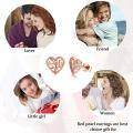wholesale Rose Gold 925 Sterling Silver Tree of Life Heart Stud Earrings for Women - Hypoallergenic s-0-6