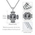 wholesale 925 Sterling Silver Saint Michael St Joseph Virgin Mary Pendant Necklace -0-4