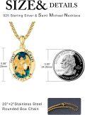 wholesale 925 Sterling Silver & 24K Gold Plated Saint Michael Protect Us Angel Pendant Necklace for Men/Women-0-1