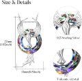 wholesale 925 Sterling Silver Rainbow Crystal Phoenix Pendant Necklaces for Women Girls Gifts Jewelry Accessories-0-3