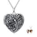 TOUPOP Sterling Silver Heart Locket Necklace That Holds Pictures Gift For Women-0-0