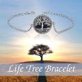 wholesale Sterling Silver Abalone Blue Opal Turquoise Malachite Tree of Life Bracelet-0-17