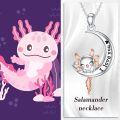 wholesale TOUPOP Axolotl Corgi Necklace Sterling Silver Axolotl Corgi Gifts Cute Animal Jewelry For Girls Women Teens -0-5