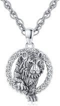 wholesale 925 Sterling Silver Vintage Style Tiger Head Pendant Chain Necklace for Men Women Gifts-0-0
