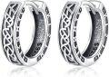 wholesale 925 Sterling Silver Celtic Knot Huggie Earrings Norse Viking s for Him Her-0-0