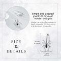 wholesale 925 Sterling Silver Spider Black Zircon Hoop Earrings Platinum Plated-0-4