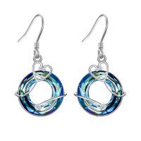 TOUPOP Sterling Silver Crystal Stethoscope Dangle Earrings Nurse Gifts-undefined