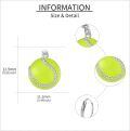 wholesale 925 Sterling Silver Tennis Ball Dangle Earrings for Women's Sport Gift-0-3