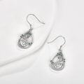 wholesale 925 Sterling Silver Sloth Teardrop Earrings - Cute Animal Drop Jewelry for Women-0-2
