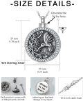 wholesale TOUPOP Tree Of Life Urn Necklace For Ashes For Women Men 925 Sterling Silver Cremation Jewelry For Human Ashes Of Loved Ones Keepsake Memorial Gifts -0-1