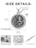 TOUPOP Sterling Silver Tree Of Life Urn Necklace Cremation Jewelry For Ashes-0-1