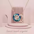 TOUPOP Stainless Steel Crystal Necklace For Women Christmas Gift-0-3