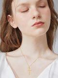 wholesale 14k Gold Cross Pendant Necklace-0-2