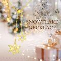 wholesale Gold 925 Sterling Silver CZ Snowflake Necklace - Double Pendant Set for Women's Fashion s-0-3