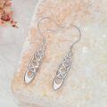 wholesale 925 Sterling Silver Celtic Knot Drop Earrings - Irish s for Women-0-2