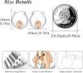 wholesale 925 Sterling Silver Hypoallergenic Dog Heart Charm Hoop Earrings-0-5
