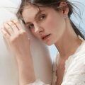 wholesale 925 Sterling Silver Hummingbird Flower Hoop Earrings-0-4