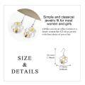 wholesale 925 Sterling Silver Bee Honeycomb Flower Earrings-0-3