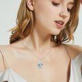 wholesale Sterling Silver Birthstone Dragon Wyvern Pendant Necklace for Women-0-3