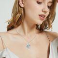 wholesale 925 Sterling Silver Birthstone Dragon Wyvern Pendant Necklace for Women-0-3