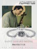 wholesale 925 Sterling Silver Saint Gerard Medal Charm Bracelet with Box Chain for Men Women Boys Girls (Adjustable)-0-5