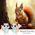 wholesale 925 Sterling Silver Squirrel Heart Moonstone Stud Earrings for Women - Hypoallergenic Gift-0-2