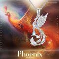 wholesale 925 Sterling Silver Moonstone Abalone Shell Phoenix Pendant Necklace-0-5
