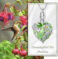 wholesale Sterling Silver Hummingbird Urn Necklace for Ashes Keepsake-0-16