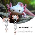 wholesale 925 Sterling Silver Cutie Dog Axolotl Dangle Drop Stud Earrings for Women Girls Hypoallergenic  Idea-0-5
