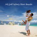 wholesale 14K Gold Infinity Heart Pearl Charm Bracelet - Elegant  for Her-0-4