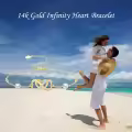 wholesale 14K Gold Infinity Heart Pearl Charm Bracelet Wholesale - Elegant  for Her-0-4