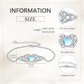 wholesale 925 Sterling Silver Moonstone Celtic Trinity Knot Bracelet for Women-0-2