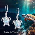wholesale 925 Sterling Silver Blue Crystal Crab Dangle Earrings Sea Life Gift for Her-0-1