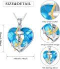 wholesale 925 Sterling Silver Heart Anchor Love Pendant Necklace for Women Gifts-0-5