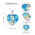 wholesale 925 Sterling Silver Heart With Anchor Love Engraved Pendant Necklace-0-5