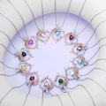 wholesale TOUPOP February Birthstone Necklace 925 Sterling Silver Rose Heart Amethyst Necklace Heart Butterfly Pendant Necklace Jewelry Anniversary Birthday Christmas Gifts For Women Her Wife Girlfriend Mom -0-5