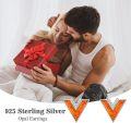 wholesale Sterling Silver Opal V Shape Stud Earrings for Women Minimalist-0-11