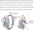 wholesale 925 Sterling Silver Unicorn Head Rainbow Colorful Huggie Hoop Earrings for Women and Girls - Cute Animal Ear Cuff  Set-0-2