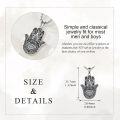wholesale 925 Sterling Silver Evil Eye Hamsa Hand Pendant Necklaces for Women Girls s 45cm Chain Length-0-4