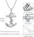 wholesale 925 Sterling Silver Nautical Star and Rope Design Anchor Pendant Necklace for Men Gothic -0-3